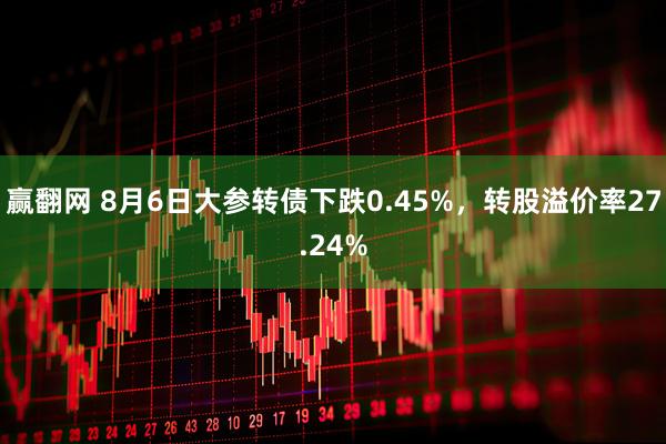 赢翻网 8月6日大参转债下跌0.45%，转股溢价率27.24%